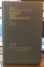 THE ENCYCLOPAEDIA OF FORMS AND PRECEDENTS FIFTH EDITION 1998 REISSUE VOLUME 2(3)