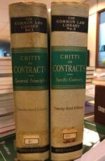 CHITTY ON CONTRACTS 23RD EDITION 2 VOLUMES 1968