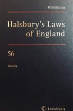 HALSBURY'S LAWS OF ENGLAND FIFTH EDITION VOLUME 56 2011 ( NEW )