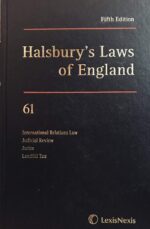 HALSBURY'S LAWS OF ENGLAND FIFTH EDITION VOLUME 61 2010 ( NEW )