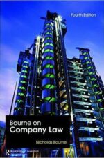 BOURNE ON COMPANY LAW FOURTH EDITION ( IN GOOD CONDITION )
