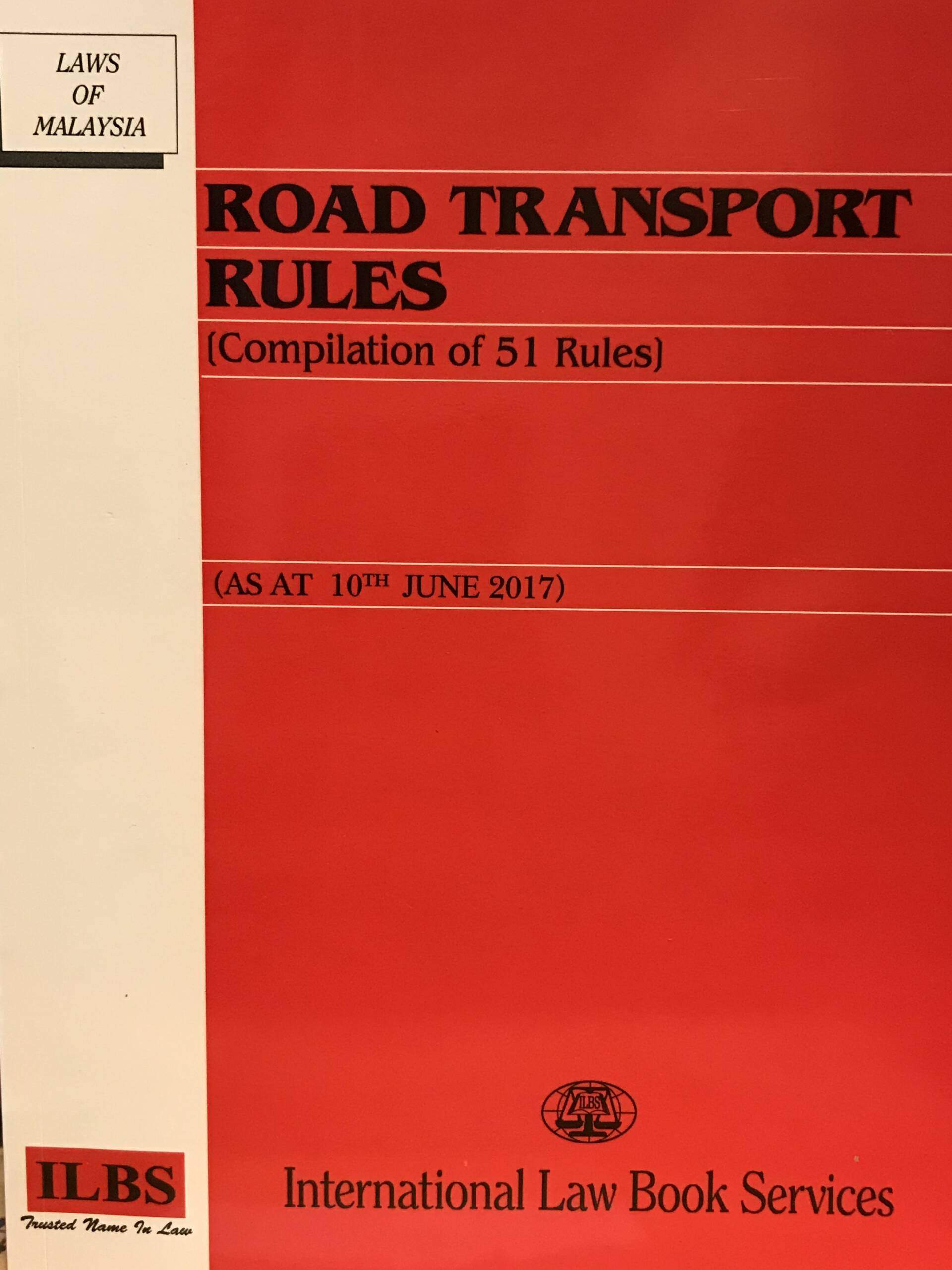 Road Transport Rules Compilation Of 51 Rules Marsden Professional Law Book