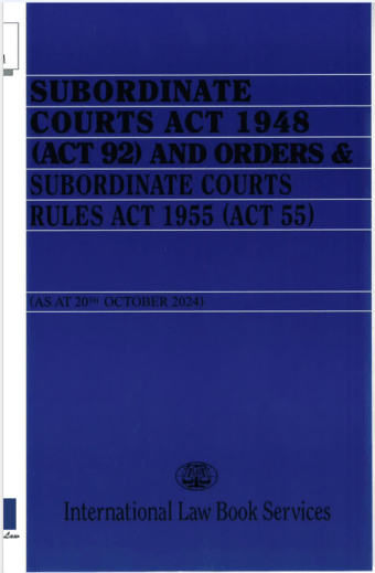 Subordinate Courts Act 1948 (Act 92) and Orders & Subordinate Courts Rules Act 1955 (Act 55)