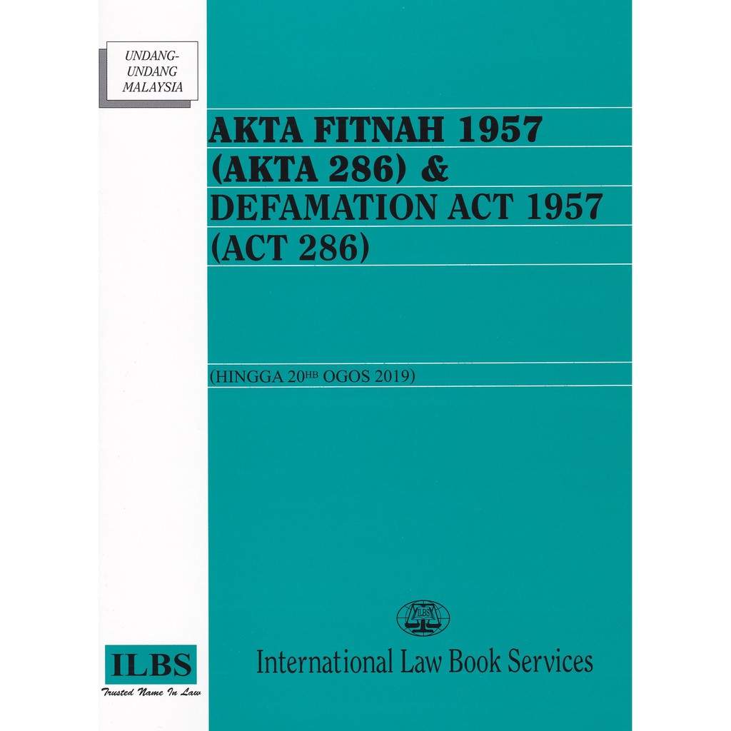 AKTA FITNAH 1957 (AKTA 286)& DEFAMATION ACT 1957 (ACT 286) – Marsden