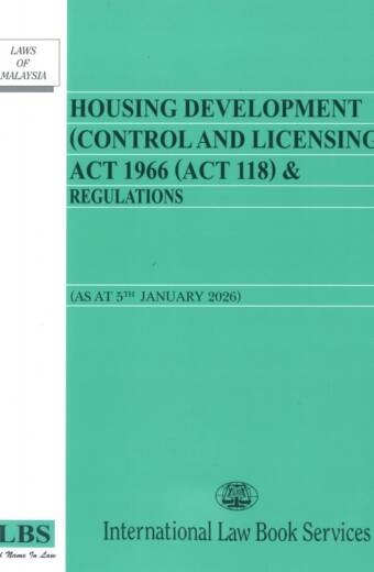Housing Development (Control and Licensing) Act 1966 (Act 118) & Regulations