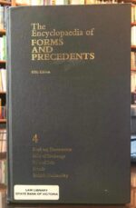 THE ENCYCLOPAEDIA OF FORMS AND PRECEDENTS FIFTH EDITION VOLUME 4