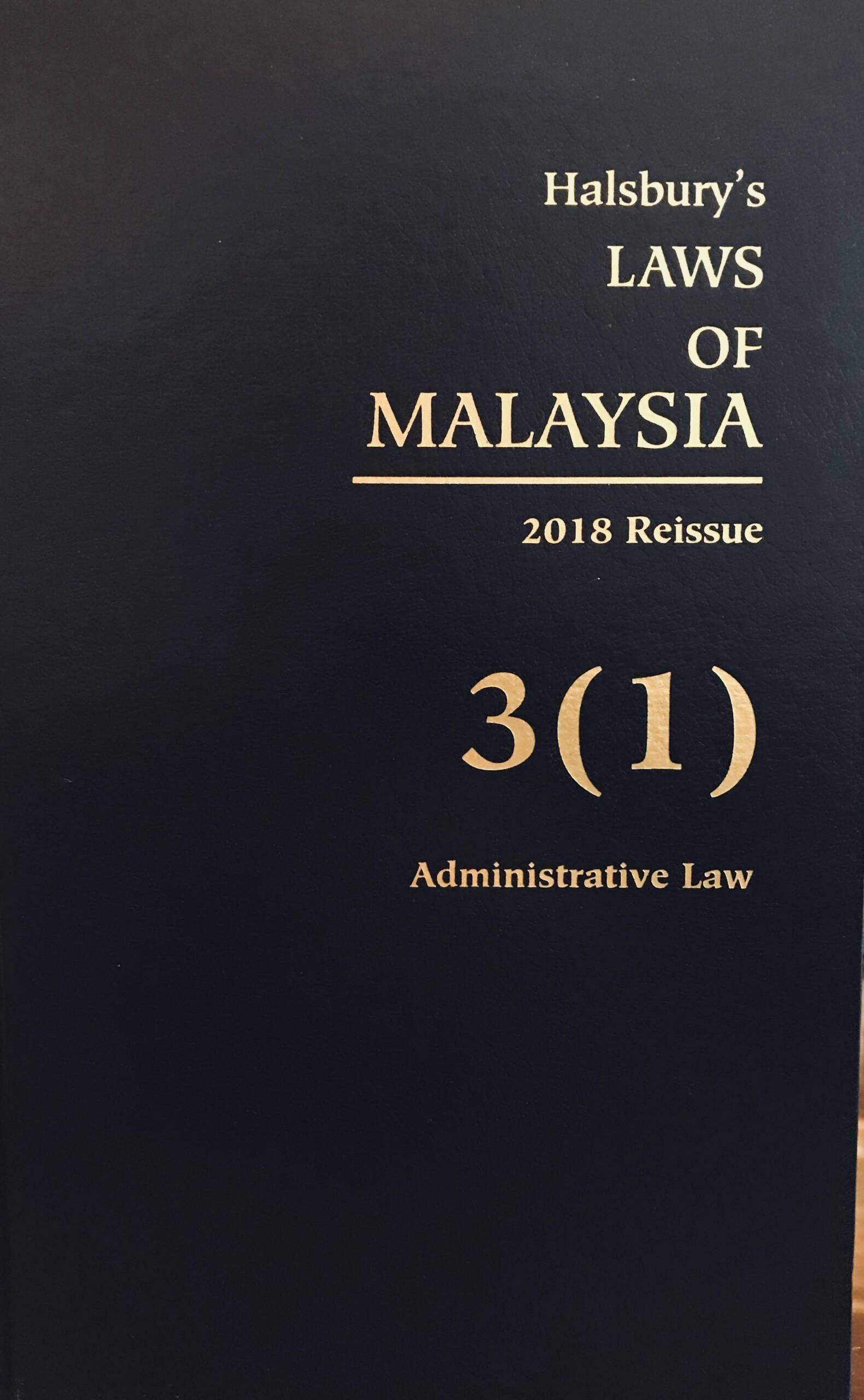 Halsbury S Laws Of Malaysia Volume 3 1 18 Reissue Marsden Professional Law Book