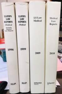 LLOYD'S LAW REPORTS MEDICAL 1996, 1999, 2009 AND 2010