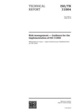 Risk management — Guidance for the implementation of ISO 31000