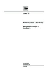 Risk management — Vocabulary