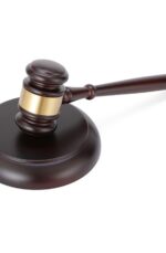 Wooden Gavel and Block Set, Wooden Gavel and Sound Block Set for Lawyer Judge